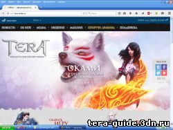 Установка и первый запуск игры Tera: The battle for the new world